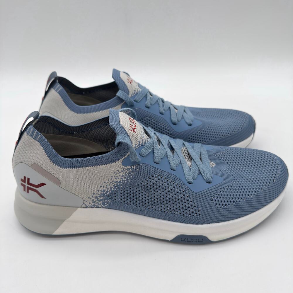 Kuru Flex Novaknit Running Plantar Fasciitis DoveGray BlueFog Sneakers NWOB 11.5